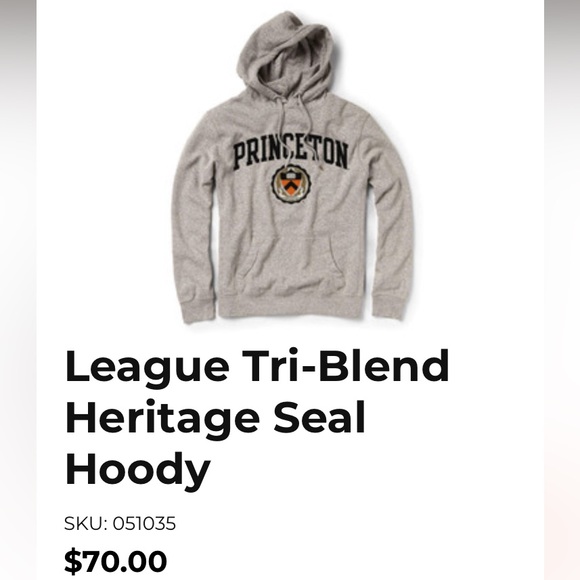 Embroidered Heritage Seal Princeton Hoodie - Picture 2 of 4